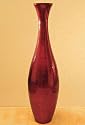 36" Egret Lacquer Floor Vase - Ruby