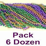 33 inch 07mm Round Metallic Purple Gold and Green Mardi Gras Beads 6 Dozen (72 necklaces) 61p4y8376nL. SL160 33 inch 07mm Round Metallic Purple Gold and Green Mardi Gras Beads 6 Dozen (72 necklaces)