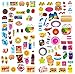 3D-SET008 - 8 Sheets of 3d Stickers For Kids (Food Stickers, Fruit Stickers, Vegetable Stickers) - Puffy Stickers - Dimensional Stickers - Cool Stickers - Size 3.75 X 7.5 Inch./sheet