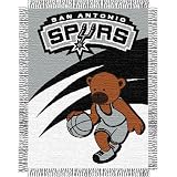 San Antonio Spurs NBA Triple Woven Jacquard Throw (Baby Series) (36X46")