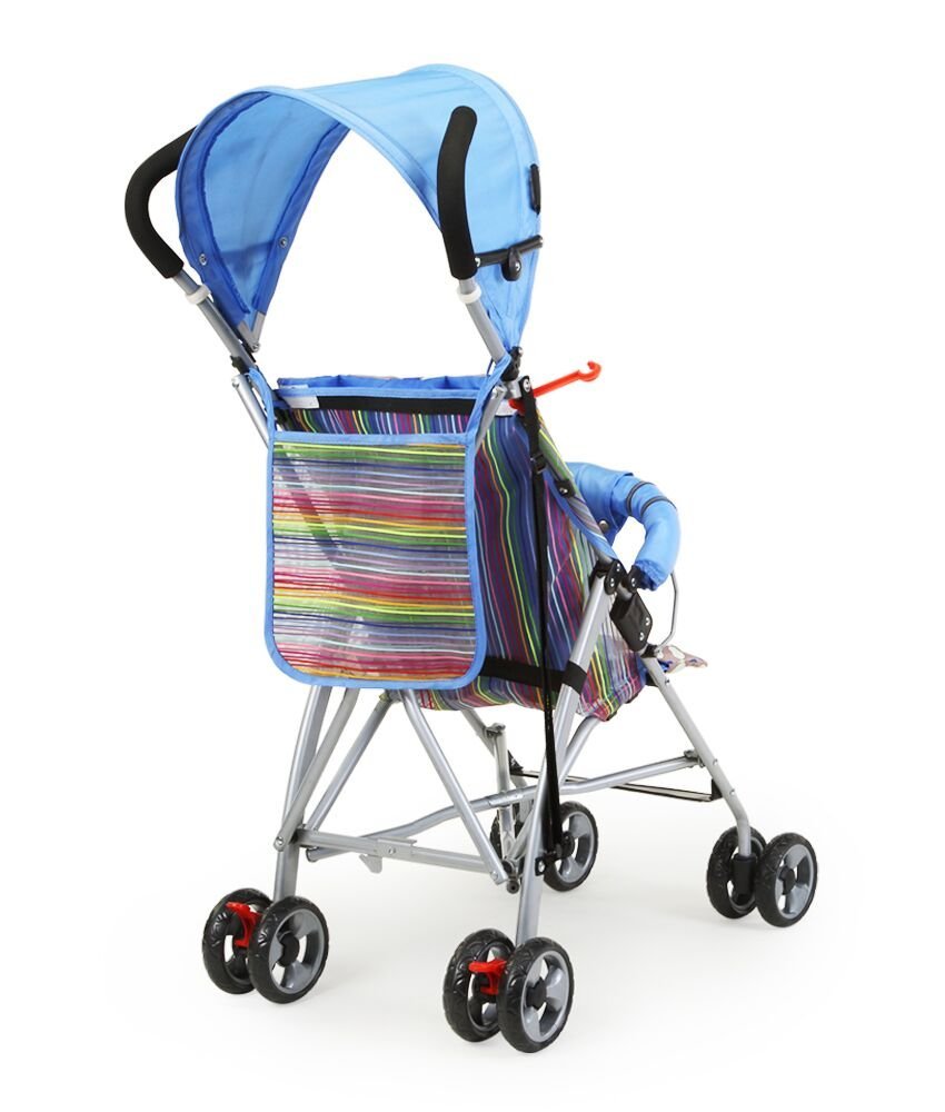blue baby buggy