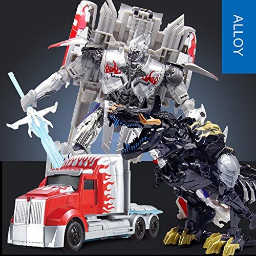 Transformers Platinum Cavalry Optimus Prime Sets With Dinobots Drak Black Alloy Grimlock Action Figure Robot Toys