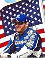AUTOGRAPHED 2015 Dale Earnhardt Jr. #88 NationwideRacing (Hendrick) AMERICAN FLAG (Driver Introductions) NASCAR Glossy Photo with COA