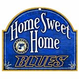 NHL St. Louis Blues 10-by-11 inch Wood Sign Home Sweet Home