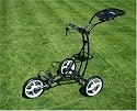 Njoy Express Fold 3 Wheel Luxury Golf Trolley - Black