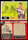 1968 O-Pee-Chee Regular (Hockey) Card# 2 Bobby Orr of the Boston Bruins VGX Condition