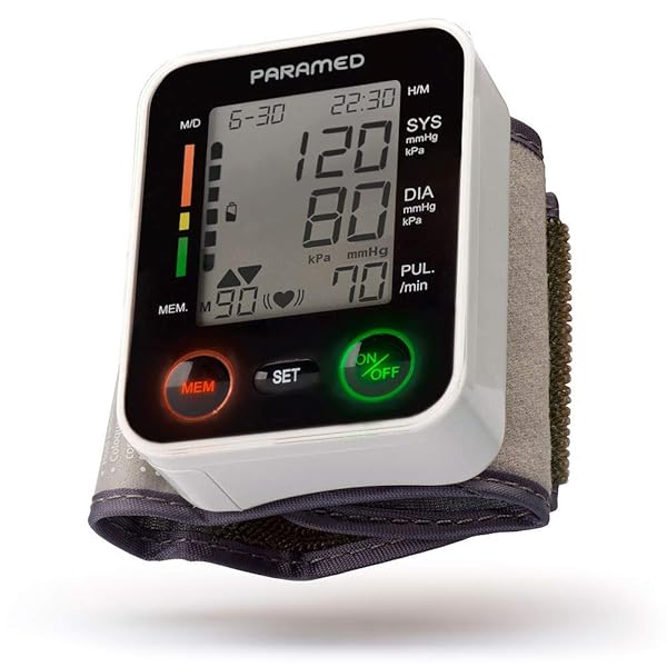 Automatic Wrist Blood Pressure Monitor by ParamedBloodPressure Kit of
