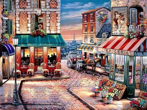 Image of Cafe Rendezvous Jigsaw Puzzle 1000pc