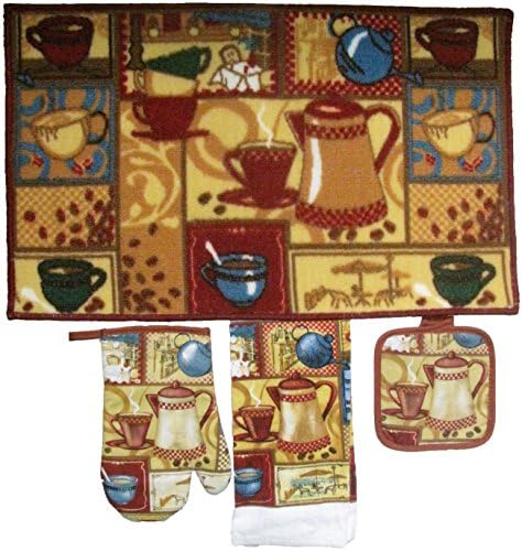 Tea Time Four Pc Designer Collection Kitchen Ensemble