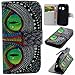 Galaxy Ace Style SM-G310 leather case,Gift_Source Samsung Galaxy Ace Style SM-G310 case, Fashion PU Leather Wallet Flip Protective Skin Case with Stand with Card Slots For Samsung Galaxy Ace Style S765C / SM-G310 (Owl eyes Pattern)+1 X Screen Protector and Stylus Pen image