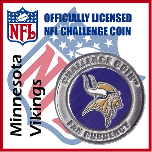 Minnesota Vikings NFL Football Helmet Challenge Coin Poker Card Guard with Air Tite Holder