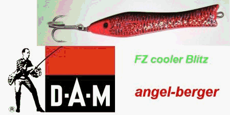 DAM FZ Pilker cooler Blitz 35g rot