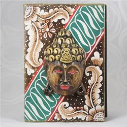 Carved Wooden Buddha Book Box