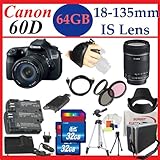 Canon EOS 60D 18 MP CMOS Digital SLR Camera with Canon EF-S 18-135mm Lens + ....