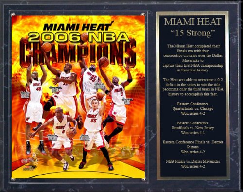 Buy Miami Heat 12x15 Champion Plaque w  4x10 Nameplate by No manufacturer