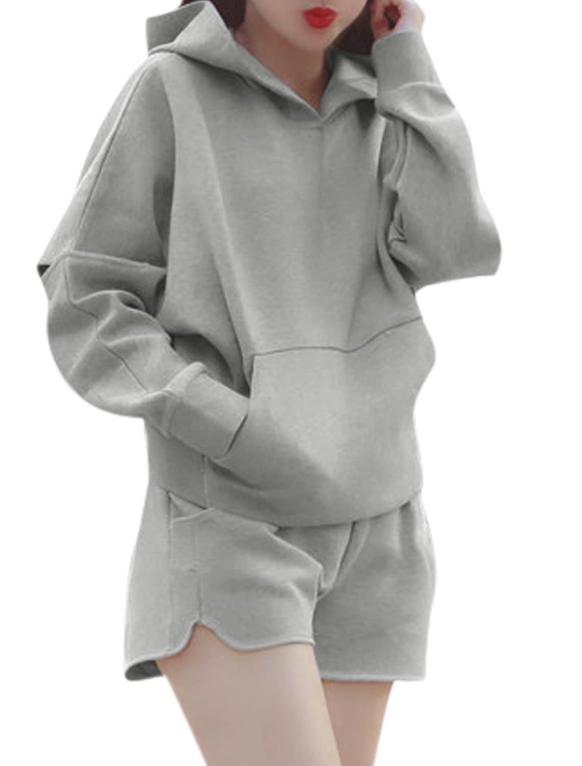 Women Long Batwing Hooded