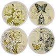 Corinthian Antique Design Absorbent Coaster Set of 4