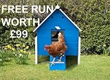 Henriettas Chicken House Chicken Coop In Blue RRP �369 NOW ONLY �149 With FREE Run Worth �99