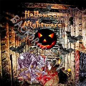 10'x10' Halloween Room Hip Hop Background Backdrop