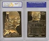 1996 MICHAEL JORDAN FLAIR SC 23K GOLD CARD GEM MINT 10