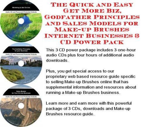 Image of: The Quick and Easy Get More Biz, Godfather Principles and Sales Models for Make-up Brushes Internet Businesses 3 CD Power Pack