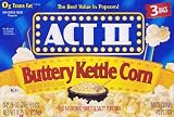 Act II Buttery Kettle Corn Microwave Popcorn 4 Boxes of 3 (12 Bags Total)