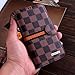 RAYTOP Luxury Brand Designer Brown Checks Leather Cases Covers Wallet for Samsung Galaxy S5 S 5 GT-I9600 Card Holder Striped Classy Classic Men Guys Business Cheap