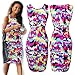 Zeagoo Women's Bandage Midi Bodycon Stretch Evening Cocktail Party Dresses