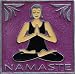 Purple Yoga Namaste Decorative Magnet