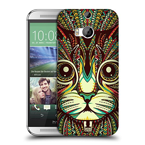 Head Case Designs Kitten Aztec Animal Faces Protective Snap-on Hard Back Case Cover for HTC One M8