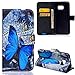JanCalm [Kickstand Pattern Premium PU Leather Wallet [Card/Cash Slots] Flip Cover for Samsung Galaxy S7Including-ONE Crystal Pen (Lovely Butterfly)