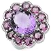 7.55 Carat Genuine Amethyst & Rhodolite title=