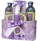 Lavender and Lace Spa Bath and Body Gift Basket Set
