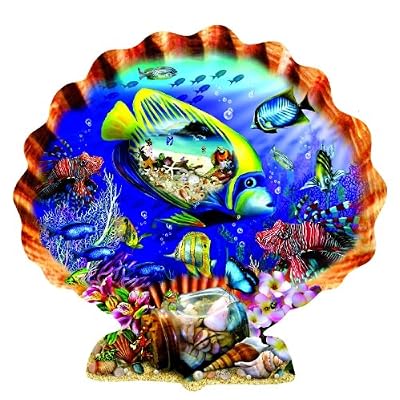 Souvenirs of the Sea Shaped Jigsaw Puzzle by Lori Schory 1000pc