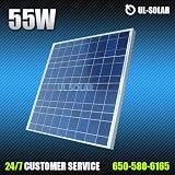 55 Watt 12 Volt Multicrystalline Solar Panel 55w
