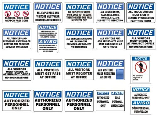 Cover image : NOTICE NO WEAPONS ALLOWED THE POSSESSION OF ANY AND ALL DANGEROUS WEAPON IS PROHIBITED ON THESE PREMISES 10