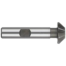 Niagara Cutter CH126 Single Angle Shank Type Chamfering Cutter, High Speed Steel, Uncoated (Bright), Weldon Shank, 45 Degree Angle, 1/2" Cutter Diameter, 8 Tooth, 1/8" Width