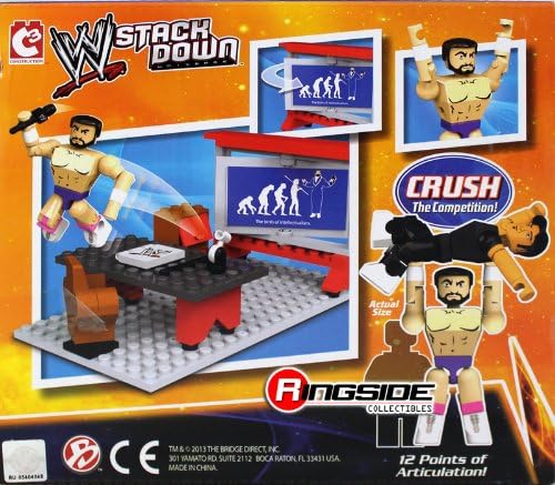 DAMIEN SANDOW - WWE STACKDOWN UNIVERSE TOY WRESTLING ACTION FIGURE PLAYSET BY BRIDGE DIRECT