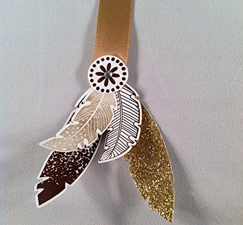 Set Of Four Feather Bookmarks