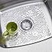 iDesign Blumz Kitchen Sink Protector Mat, Clear