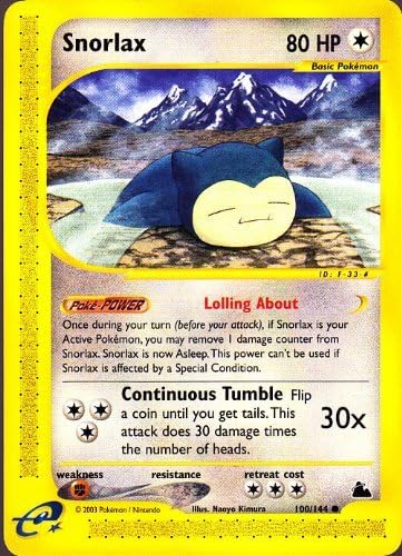 Pokmon Single Trading Card - SNORLAX (Skyridge #100/144) by Pokmon TCG