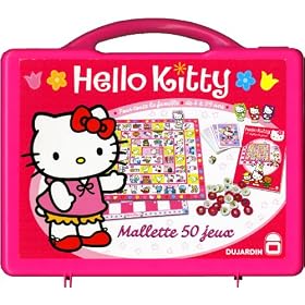 Dujardin - 411 - Jeu de soci�t� - Malette Premium 50 Jeux Hello Kitty