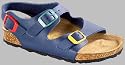 Birkenstock Back Strap ''Roma'' from Birko-Flor in white with a regular insole