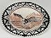 Silver Plated Diamond cut Copper Eagle Belt Buckle