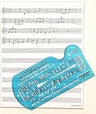 Song Writer's Composing Template for Music Notes & Symbols with Staff Paper