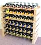 Wine Rack Wood -48 Bottles Modular Hardwood Wine Racks (8 bottles x 6 shelves)