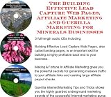 The Guerilla Marketing, Building Effective Lead Capture Web Pages, Affiliate Marketing for Bath Minerals and Salts Businesses