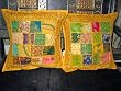 Chair Cushion Covers-2 Embroidered Toss Pillow Covers Shabby Chic