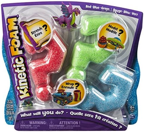 Kinetic Foam, Multi 3pk Blue, Green, Red by Kinetic Foam