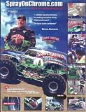 2007 Dennis Anderson Grave Digger Spray Chrome Monster Truck postcard